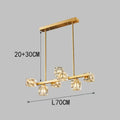 DecorBites™ Crystal Chandelier: Elegant Ceiling Light for Living & Dining Room, Luxury Pendant Lamp