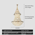 DecorBites™ Crystal Chandelier: Elegant European Luxury Lighting for Living Room, Restaurant, and Bedroom