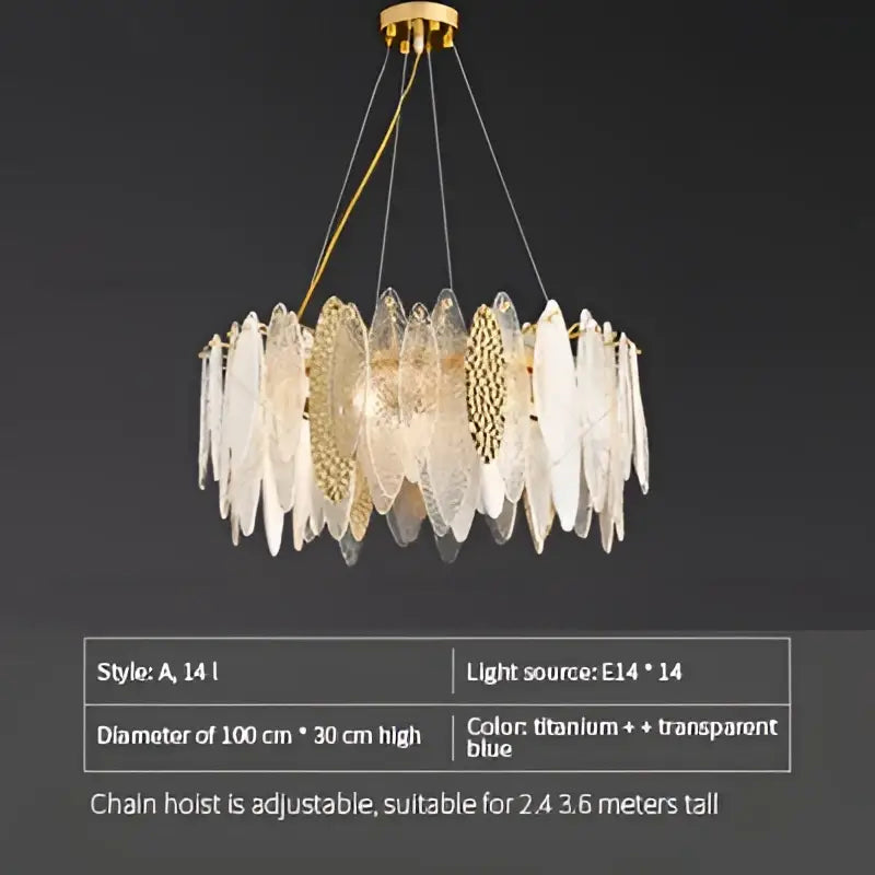 DecorBites™ Crystal Chandelier: Elegant European Style for Living, Bedroom, Dining Room