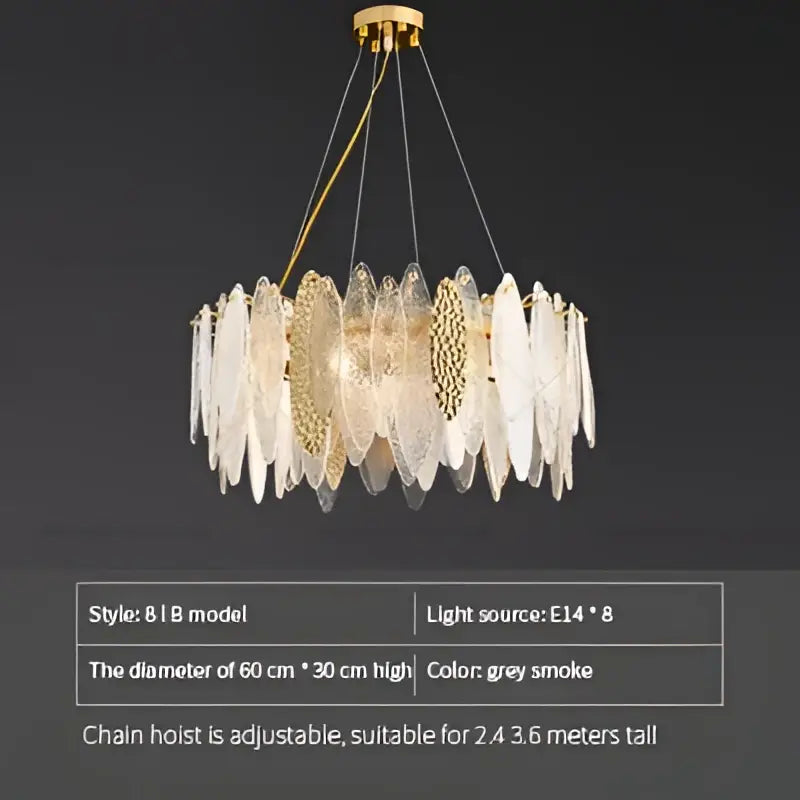 DecorBites™ Crystal Chandelier: Elegant European Style for Living, Bedroom, Dining Room