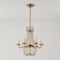 DecorBites™ Crystal Chandelier: Elegant Iron Art Pendant for Dining Room, Living Room, and More