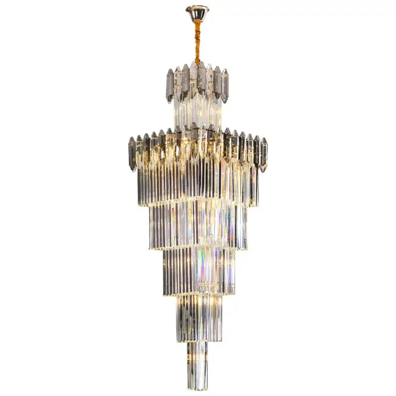 DecorBites™ Crystal Chandelier: Elegant Light Fixture for Luxury Interiors
