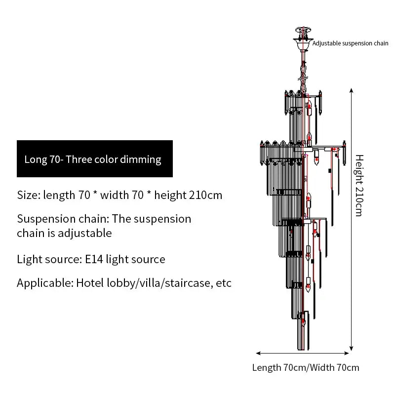 DecorBites™ Crystal Chandelier: Elegant Light Fixture for Luxury Interiors