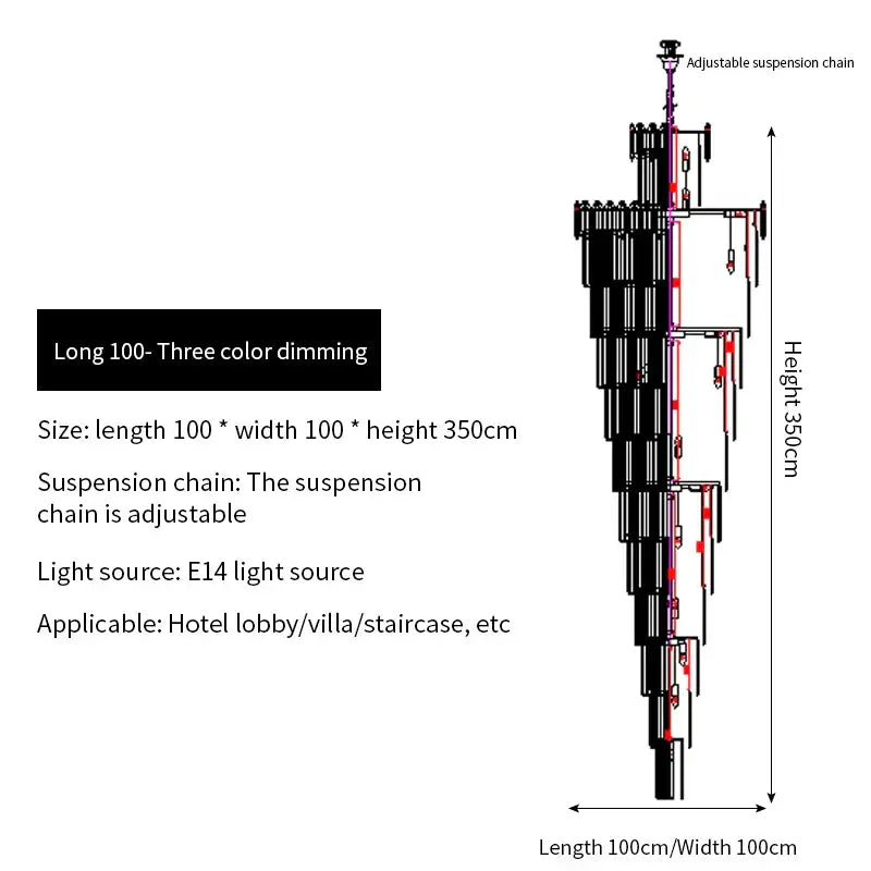 DecorBites™ Crystal Chandelier: Elegant Light Fixture for Luxury Interiors