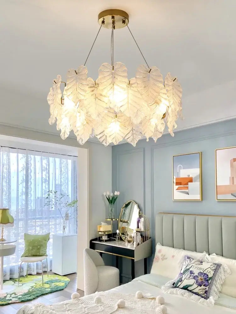 DecorBites™ Crystal Chandelier: Elegant Light Luxury Lamp for Living Room, Bedroom, Dining Room & Study