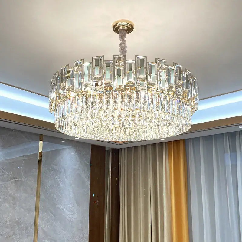 DecorBites™ Crystal Chandelier: Elegant Lighting for Home, Living Room, Bedroom, Kitchen