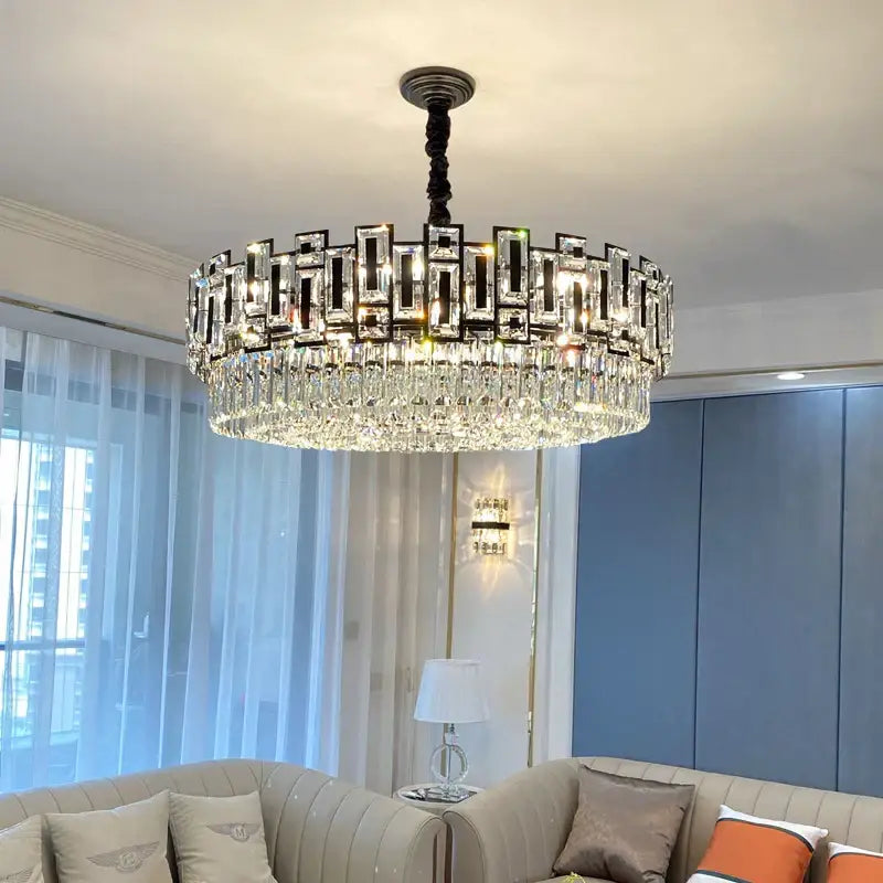DecorBites™ Crystal Chandelier: Elegant Lighting for Home, Living Room, Bedroom, Kitchen