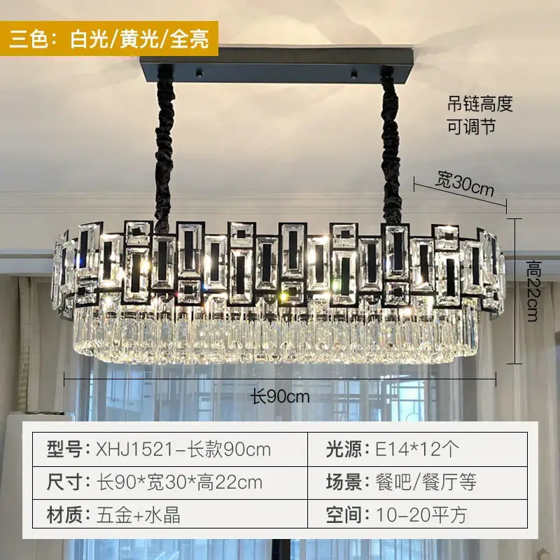DecorBites™ Crystal Chandelier: Elegant Lighting for Home, Living Room, Bedroom, Kitchen