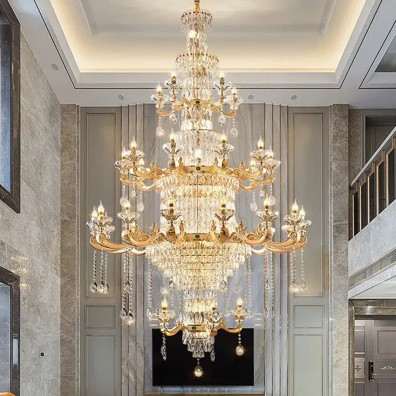 DecorBites™ Crystal Chandelier: Elegant Lighting for Living Room, Dining Room, Bedroom, and Hotel