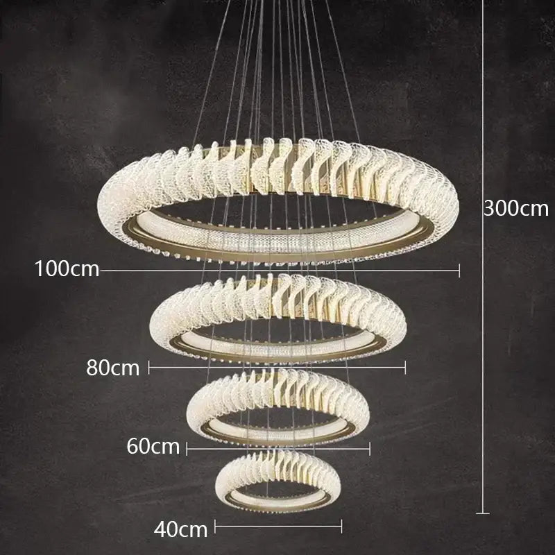 DecorBites™ Crystal Chandelier: Elegant Living & Dining Room Pendant Lighting