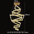 DecorBites™ Crystal Chandelier: Elegant Living Room & Stair Pendant Light