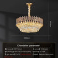 DecorBites™ Crystal Chandelier: Elegant & Modern Bedroom & Living Room Lighting