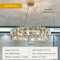 DecorBites™ ثريا كريستال: تصميم نورديك أنيق لغرفة المعيشة، الطعام، وغرفة النوم