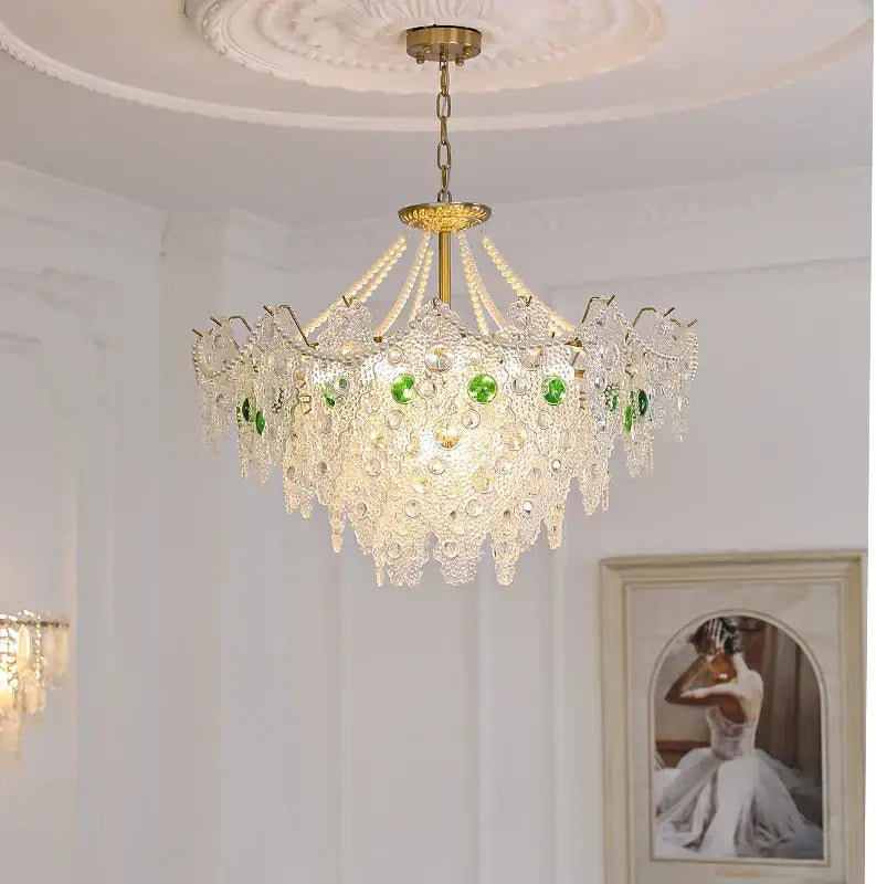 DecorBites™ Crystal Chandelier: Elegant Retro Lighting for Bedroom, Dining, Living Room & Cloakroom