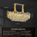 DecorBites™ Crystal Chandelier: European Designer Style for Living Room, Bedroom & Dining Room