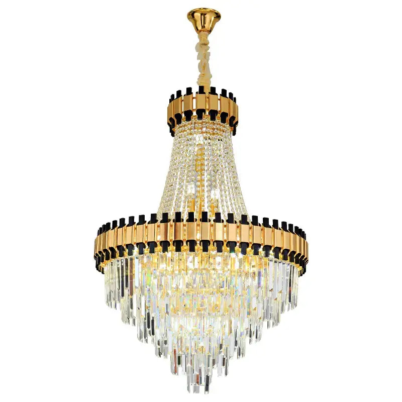 Luxurious gold decorbites crystal chandelier living room light