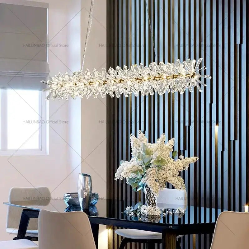 Elegant gold decorbites crystal chandelier for dining room