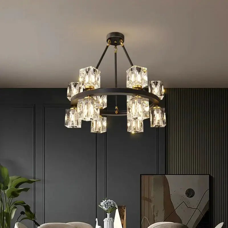 Modern gold decorbites crystal chandelier for dining room lighting
