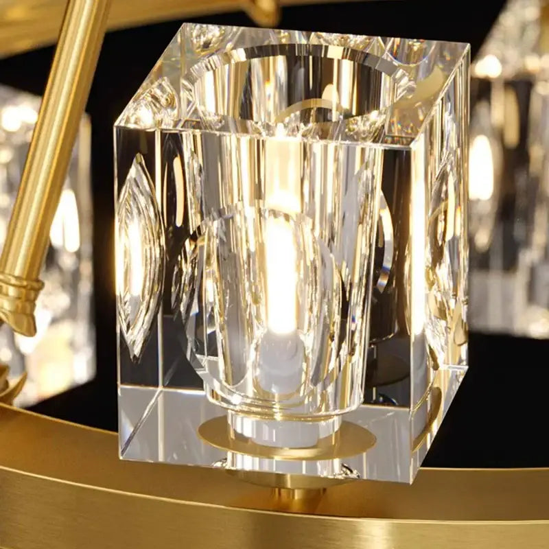 Modern gold decorbites crystal chandelier for dining room lighting