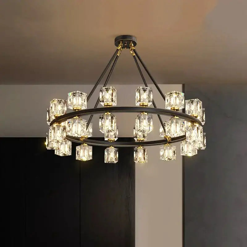 Modern gold decorbites crystal chandelier for dining room lighting