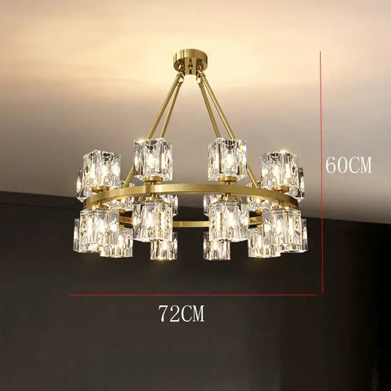 Modern gold decorbites crystal chandelier for dining room lighting