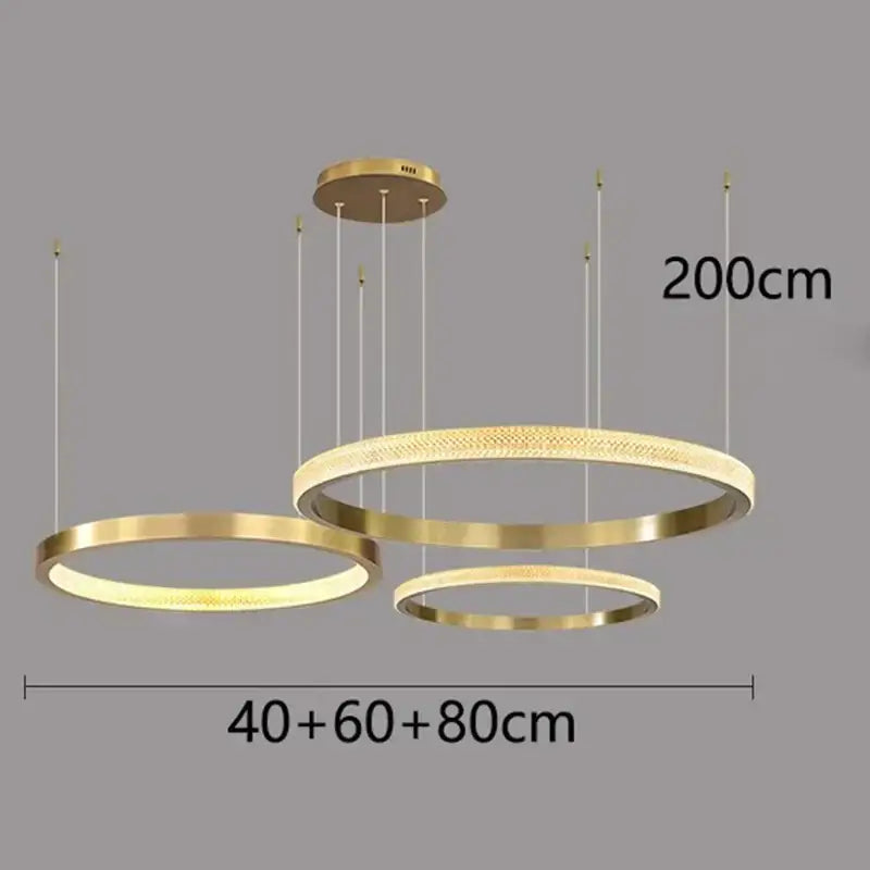 Modern gold textured crystal chandelier dining room pendant light