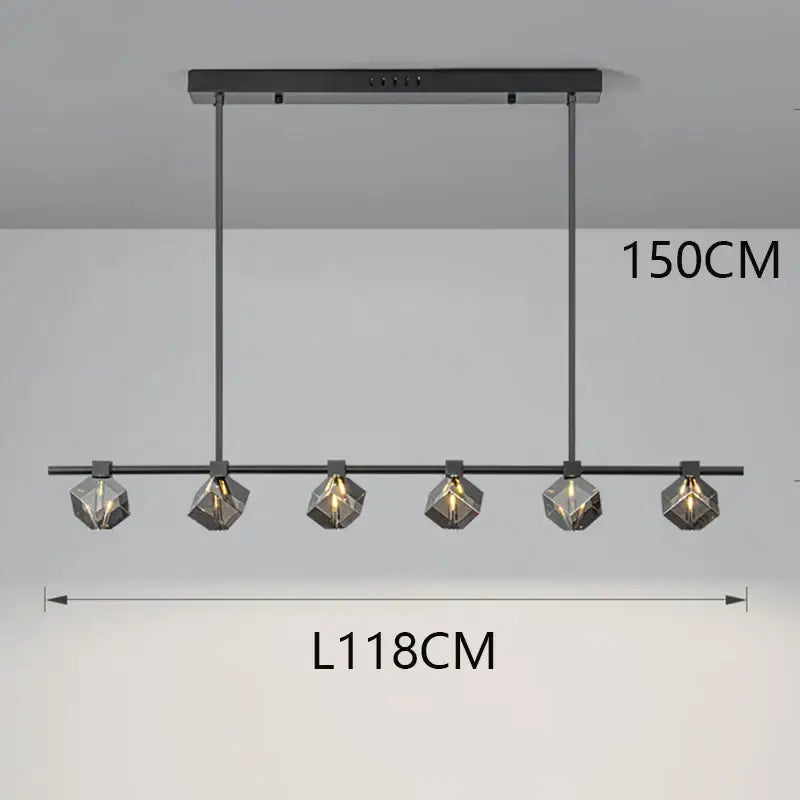 Modern black decorbites crystal chandelier for dining room