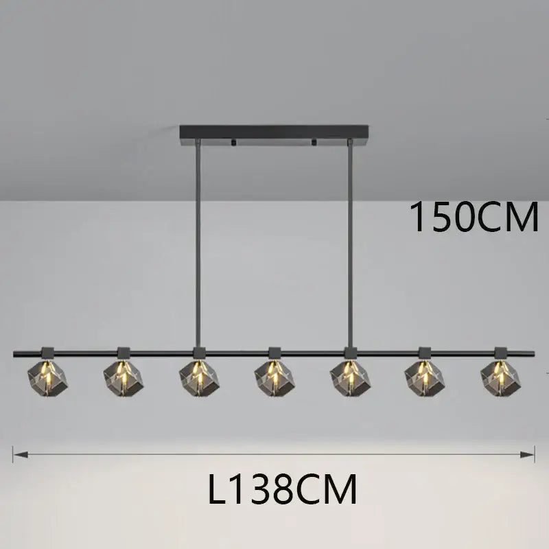 Modern black decorbites crystal chandelier for dining room