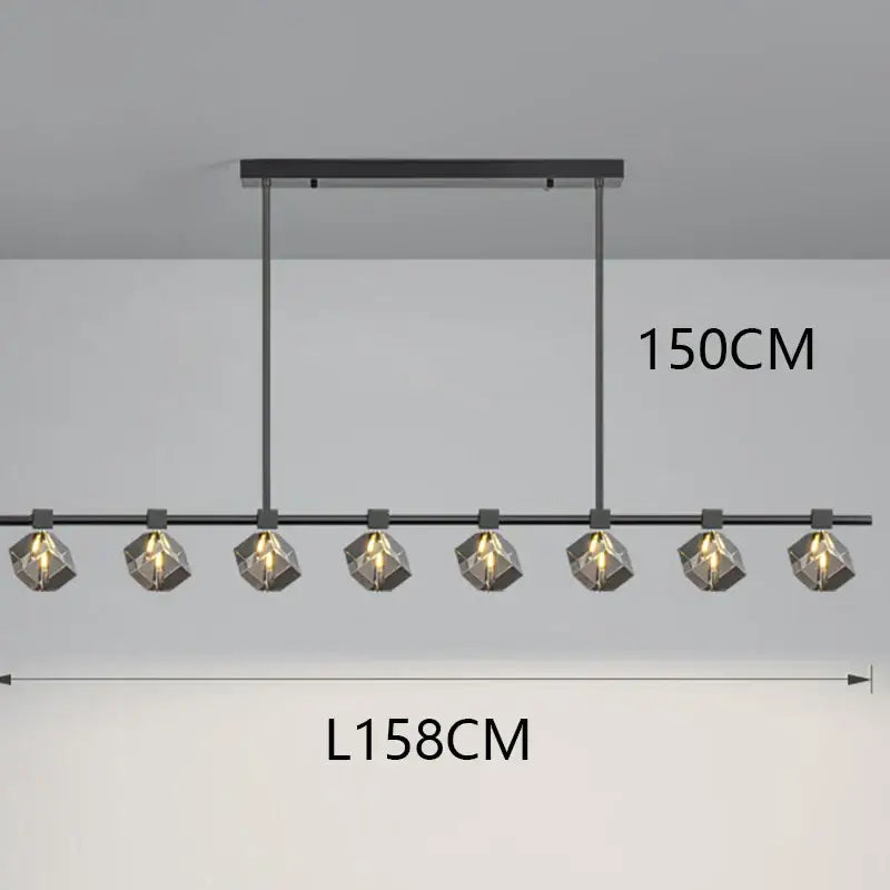 Modern black decorbites crystal chandelier for dining room