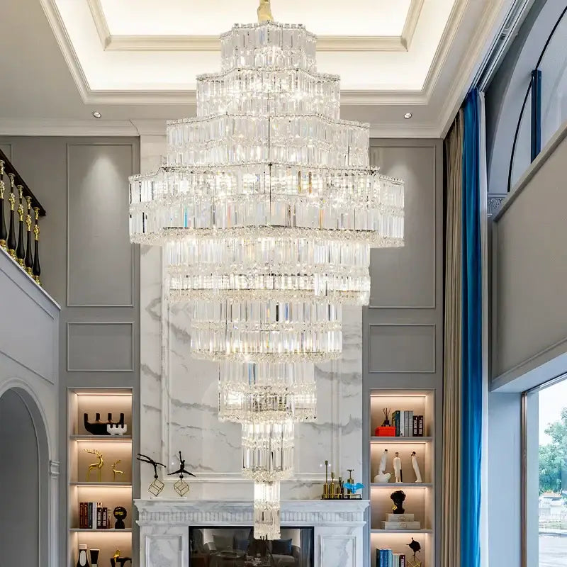 Post modern multi tier decorbites crystal chandelier living room light
