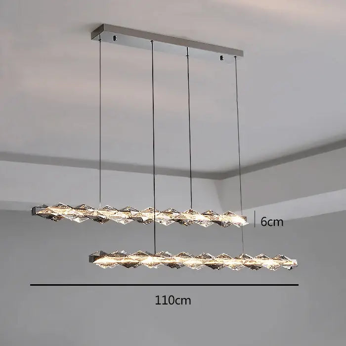 Modern multi tier ring decorbites crystal chandelier living room