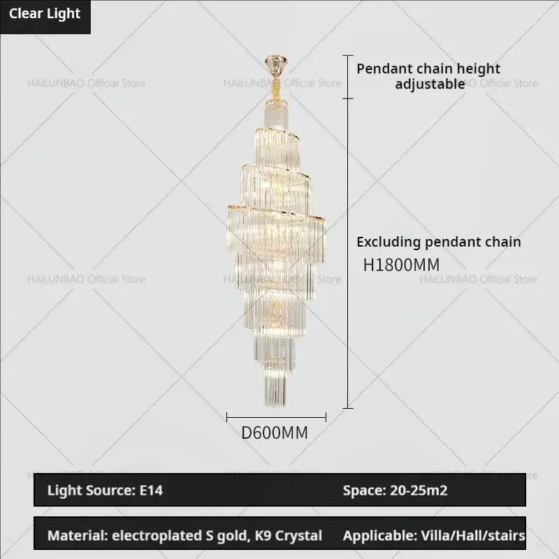 Modern gold decorbites crystal chandelier for villa living room