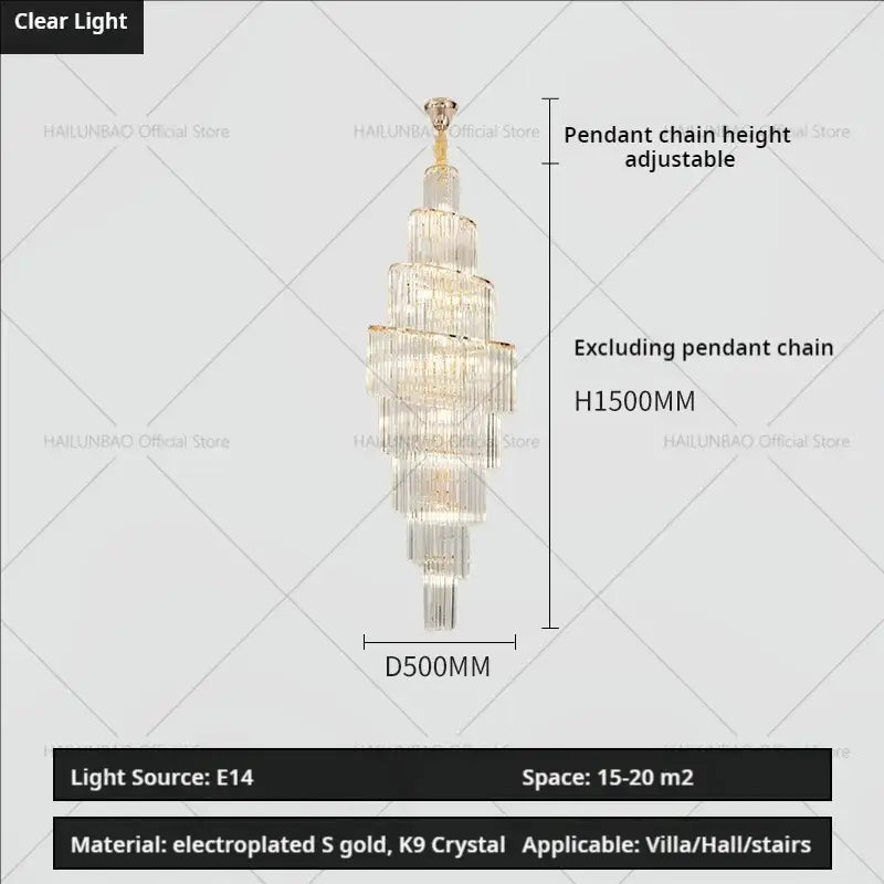 Modern gold decorbites crystal chandelier for villa living room