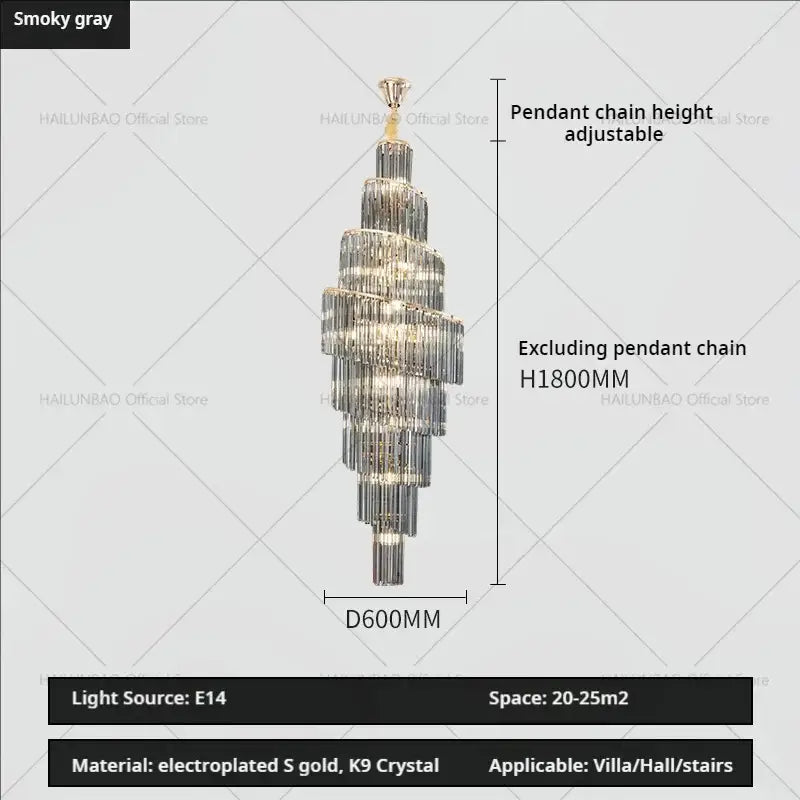 Modern gold decorbites crystal chandelier for villa living room