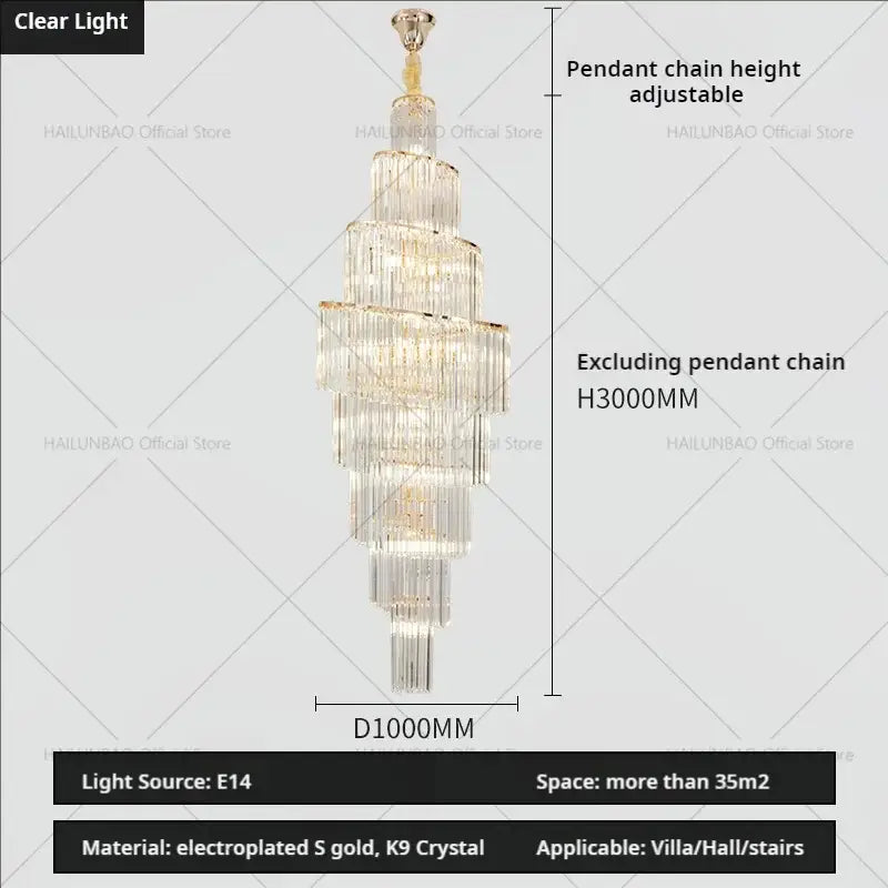 Modern gold decorbites crystal chandelier for villa living room