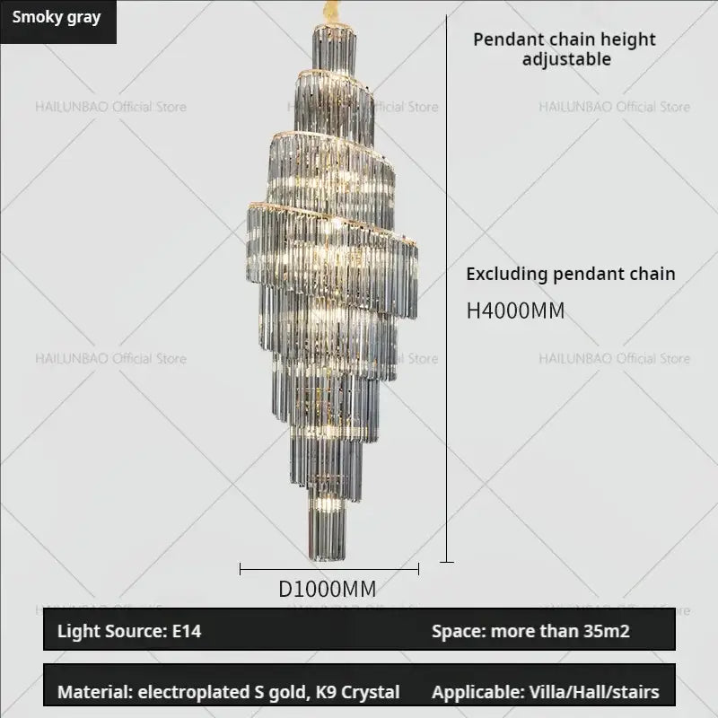 Modern gold decorbites crystal chandelier for villa living room