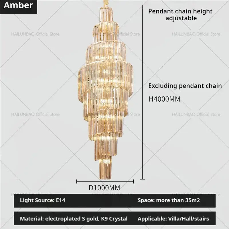 Modern gold decorbites crystal chandelier for villa living room
