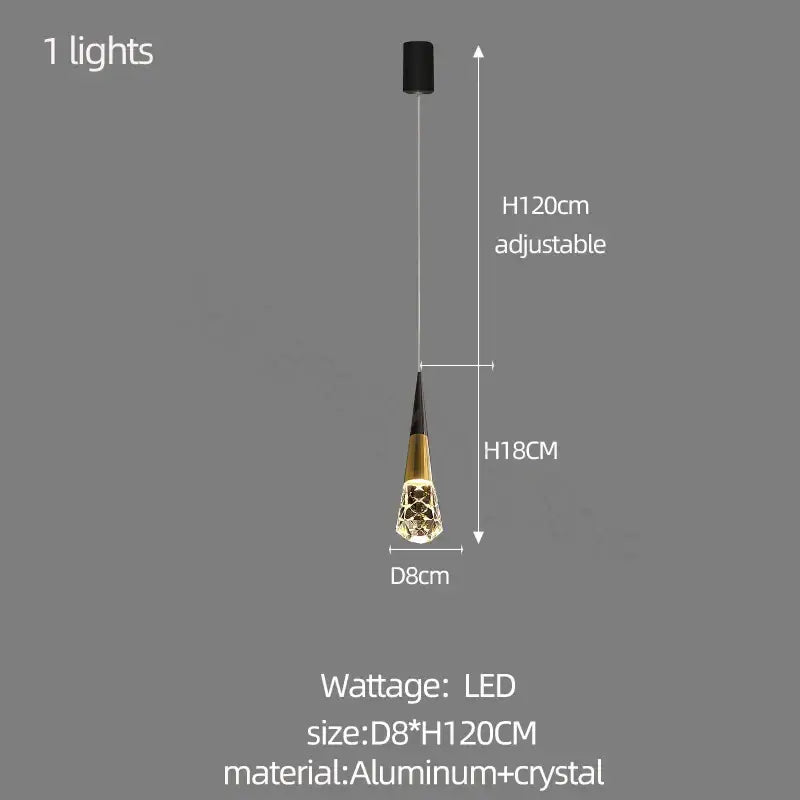 Modern gold decorbites crystal chandelier for stairwell and living room
