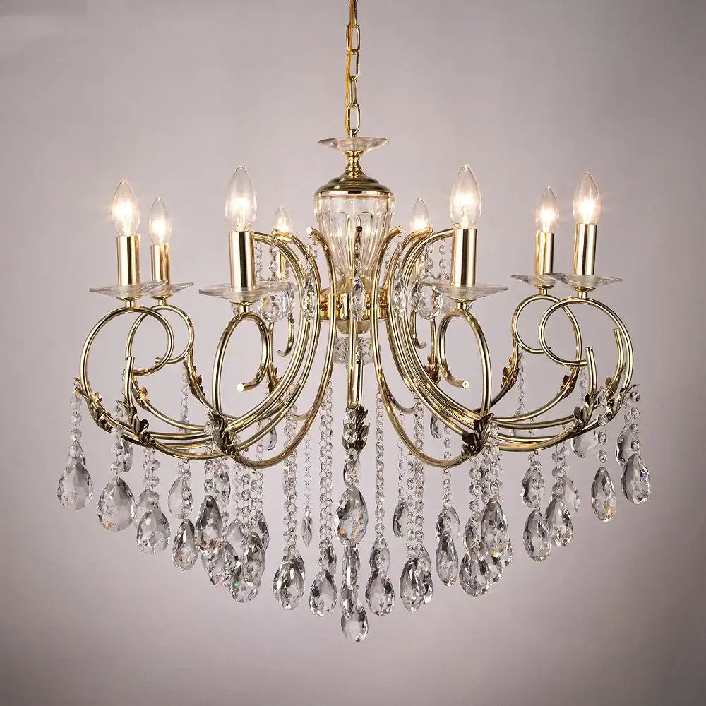 Luxury gold decorbites crystal chandelier for dining room lighting