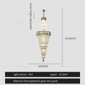 DecorBites™ Crystal Chandelier: High-End Duplex & Spiral Staircase Light for Luxury Living Spaces