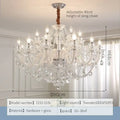 Decorbites crystal chandelier led candle for dining room