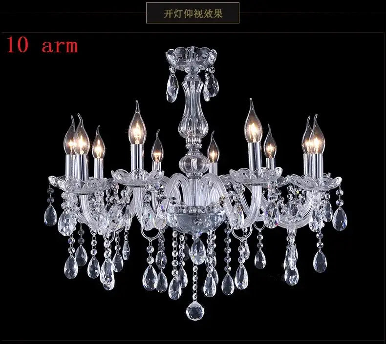 Modern silver decorbites crystal chandelier for dining room