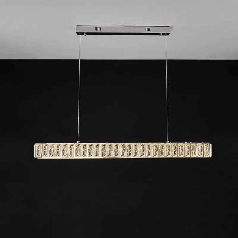 Modern golden crystal chandelier led dining room pendant light