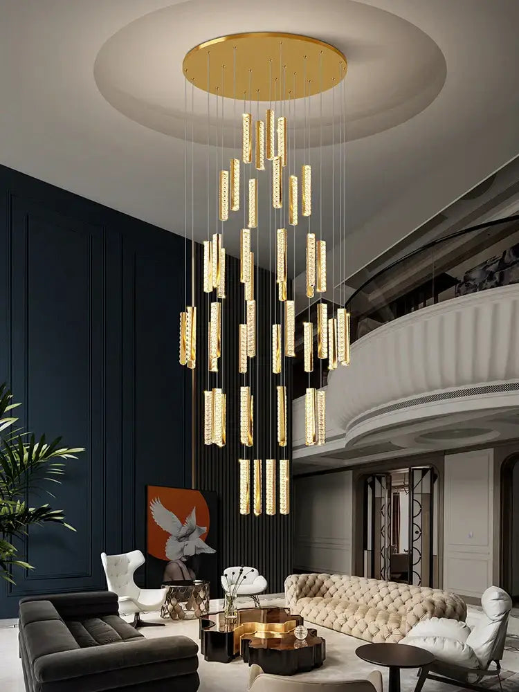 Modern golden decorbites crystal chandelier led dining room light