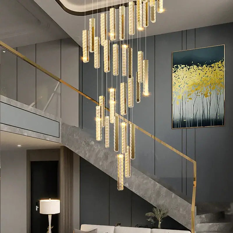 Modern golden decorbites crystal chandelier led dining room light