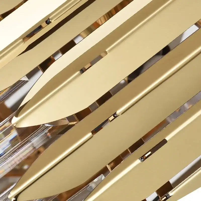 Modern gold tiered decorbites crystal chandelier living room pendant light