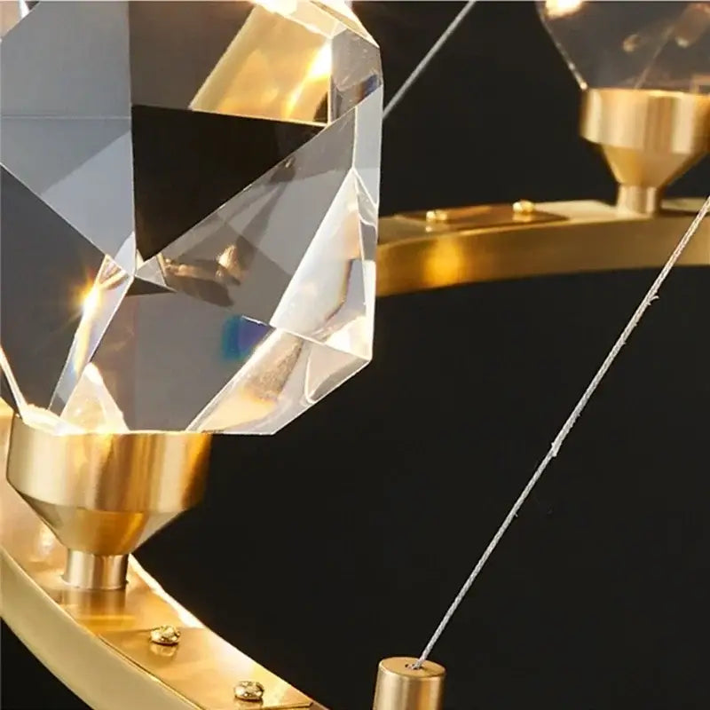 Modern gold decorbites crystal chandelier led dining room pendant lights