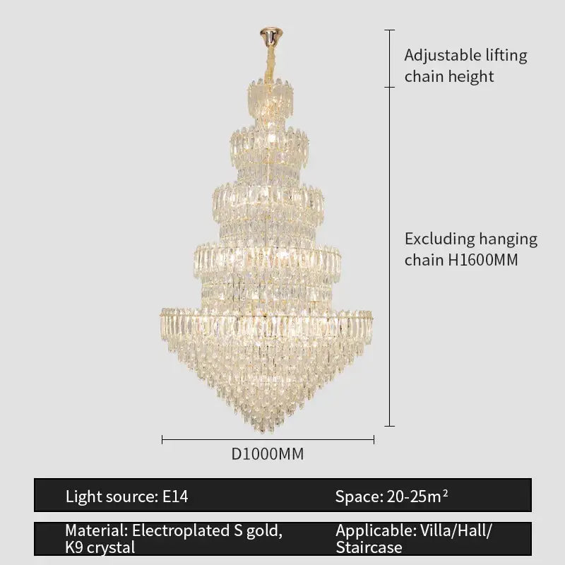 Postmodern golden decorbites crystal chandelier light dining room
