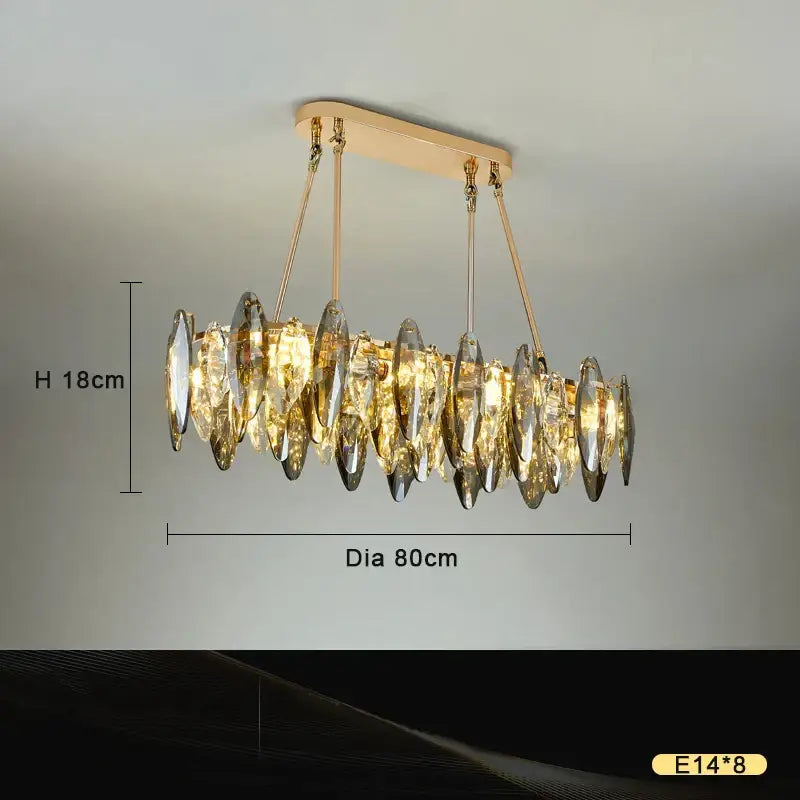 Modern gold decorbites crystal chandelier light for living room