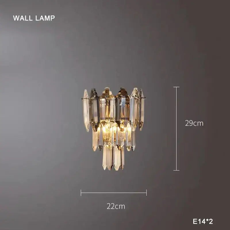 Modern gold decorbites crystal chandelier light for living room